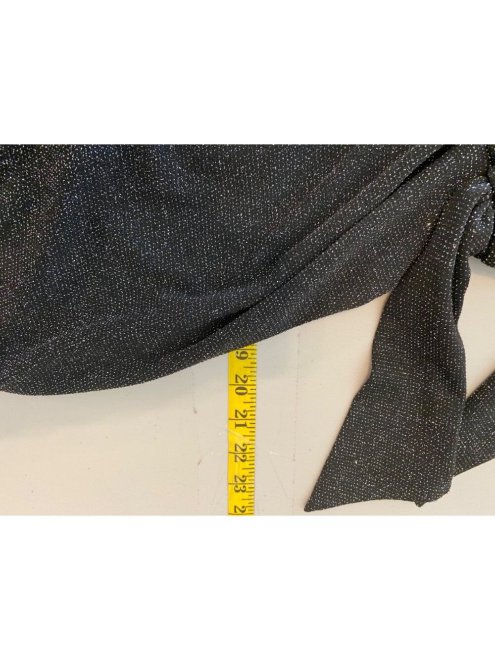 Signature By Robbie Bee Black Shimmer Sleeveless Wrap Jumpsuit Small - Picture 11 of 11